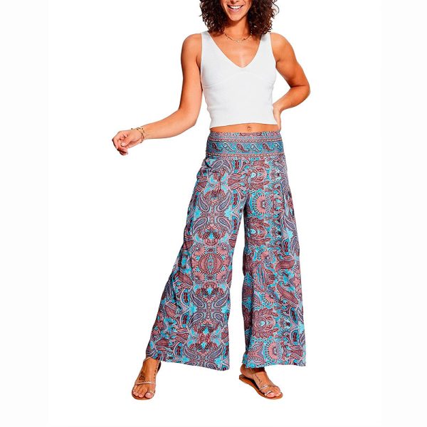 pantalón hippie estampado étnico