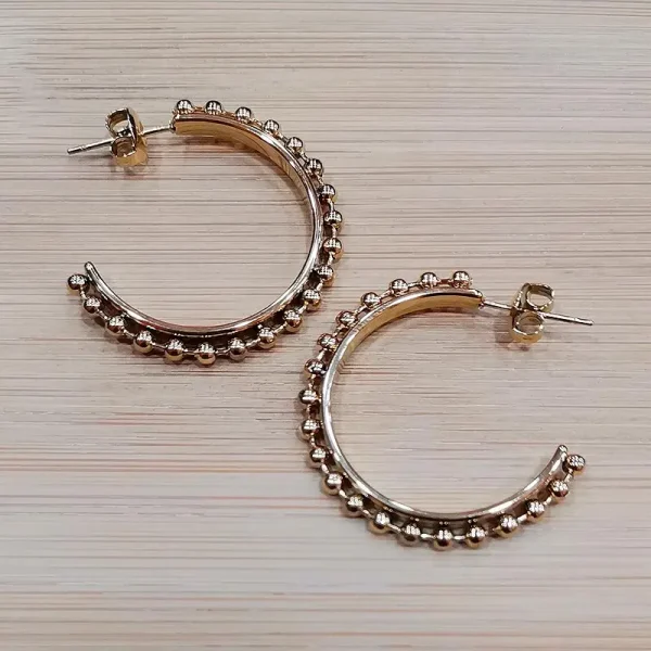 aros acero dorado oasisnatura 1