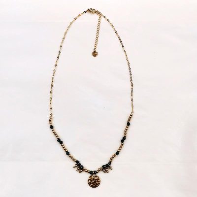 colgante acero dorado piedras oasisnatura 1