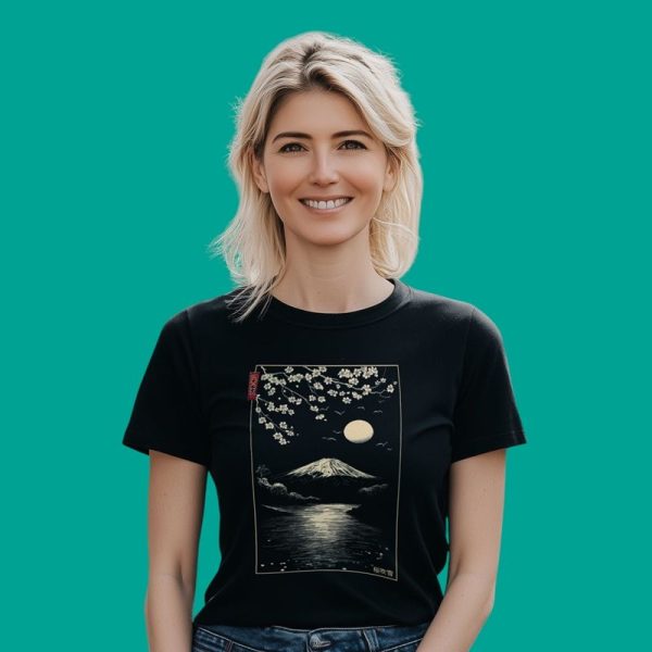 camiseta-unisex-mujer-monte-fuji-japón-oasisnatura