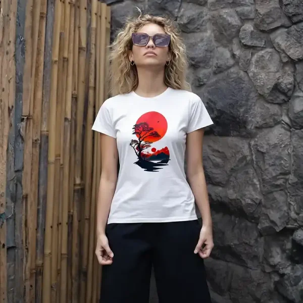 Camiseta algodon organico luna zen oasisnatura 2