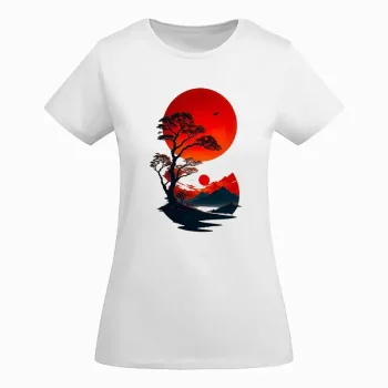 Camiseta algodon organico luna zen oasisnatura