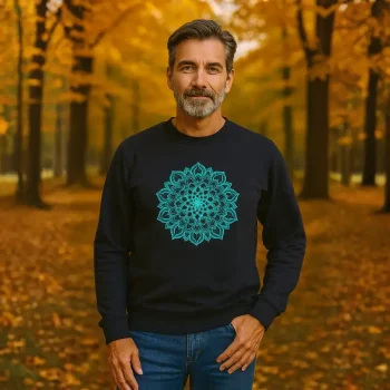 Sudadera mandala azul 3 oasisnatura