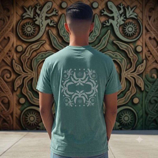 camiseta-algodón-hombre-diseño-lagarto-oasisnatura-1