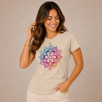 camiseta-algodón-mandala-colores-oasisnatura-1