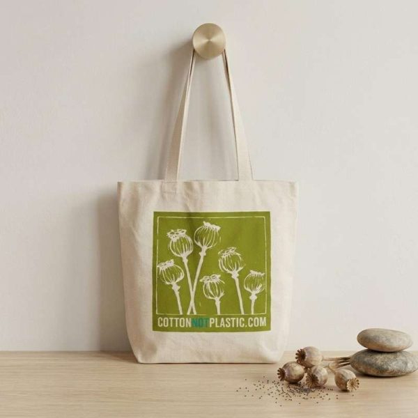 Tote-bag-algodón-diseño-amapola-verde-oasisnatura
